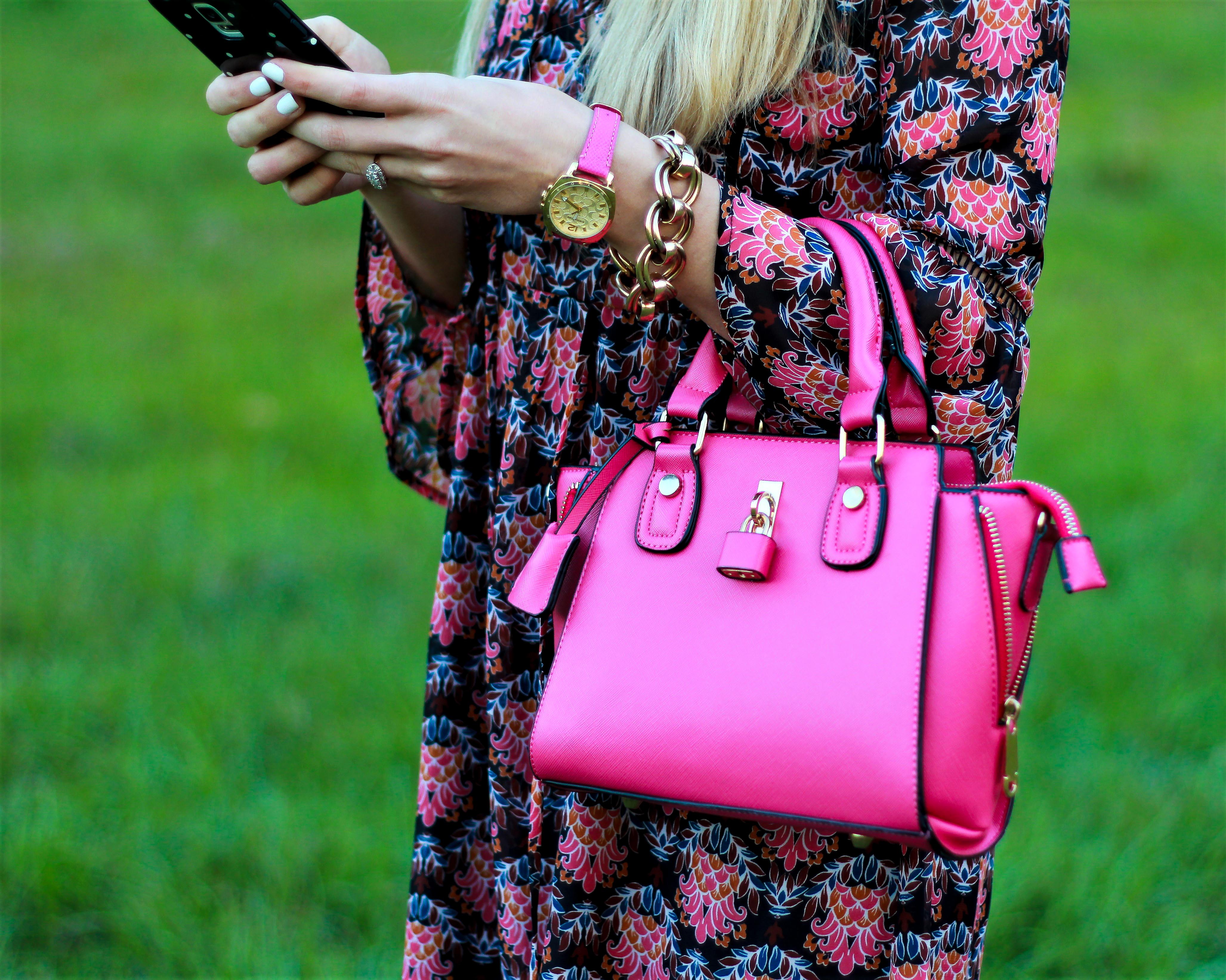 Hot Pink Purse Runway to Haiti