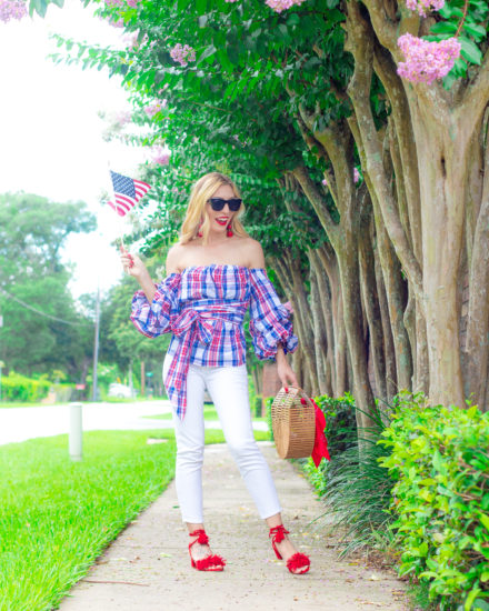 4TH OF JULY OOTD RED, WHITE & BLUE