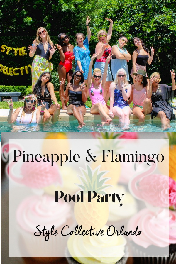 PINEAPPLE AND FLAMINGO POOL PARTY