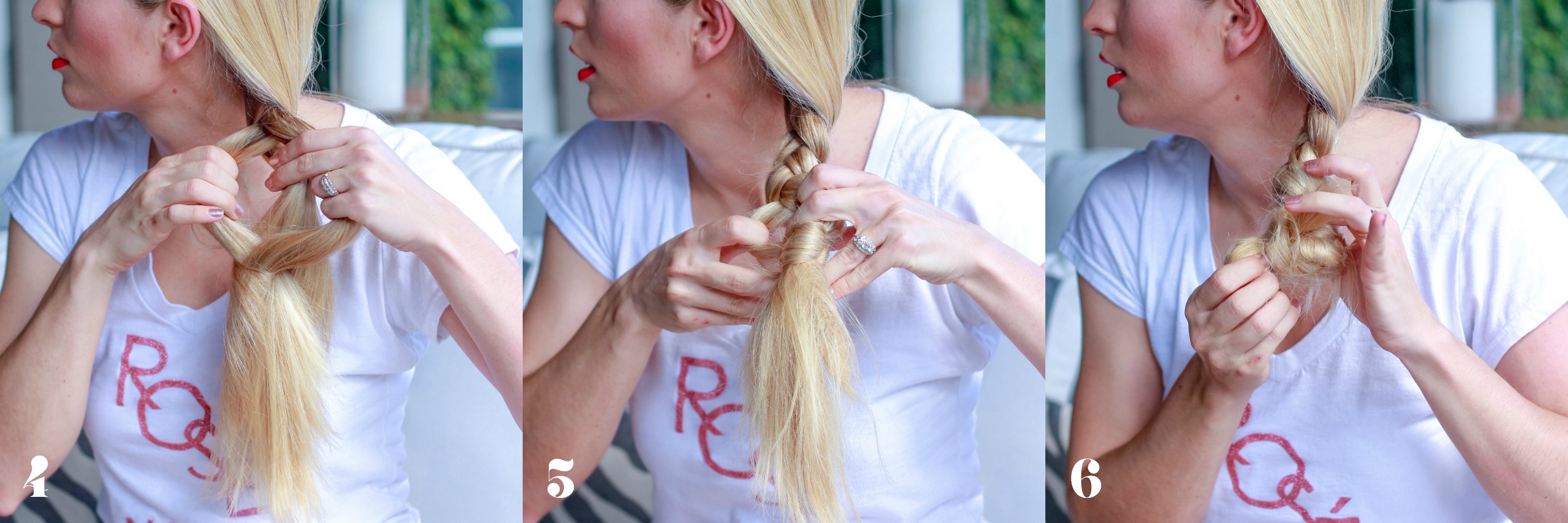 NO HAIR TIE BRAID TUTORIAL