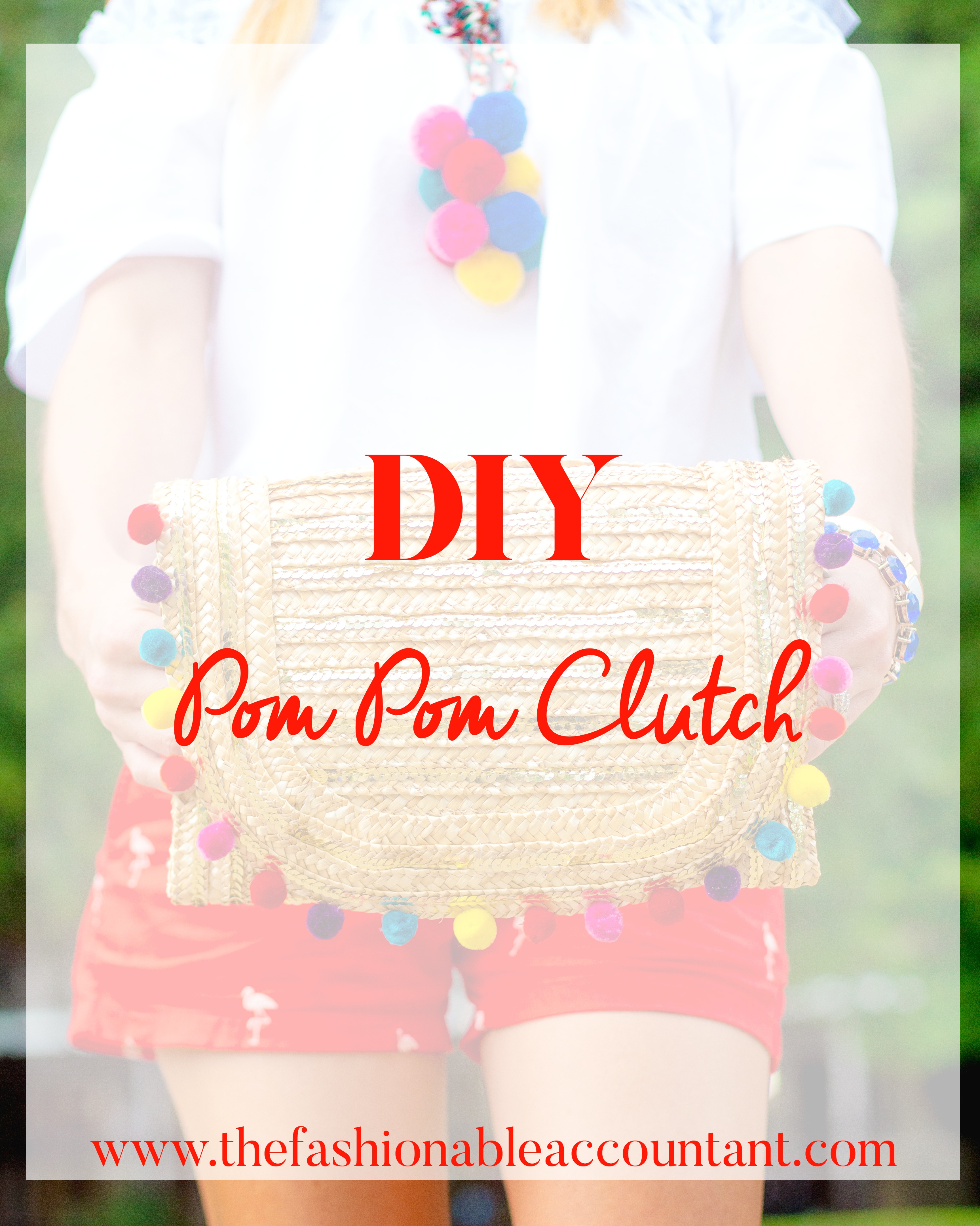 DIY POM POM CLUTCH + POM-POM TOP