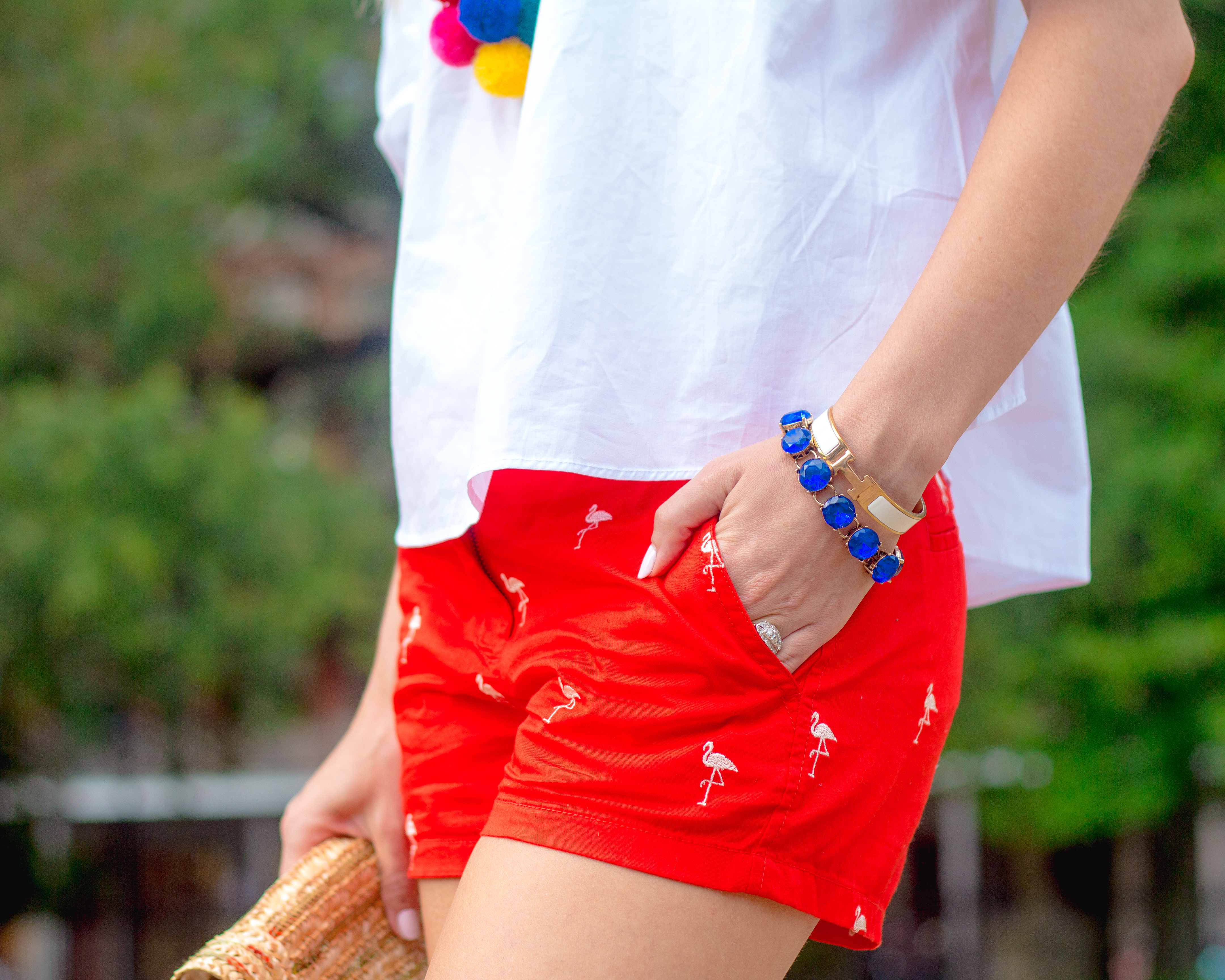 DIY POM POM CLUTCH + POM-POM TOP