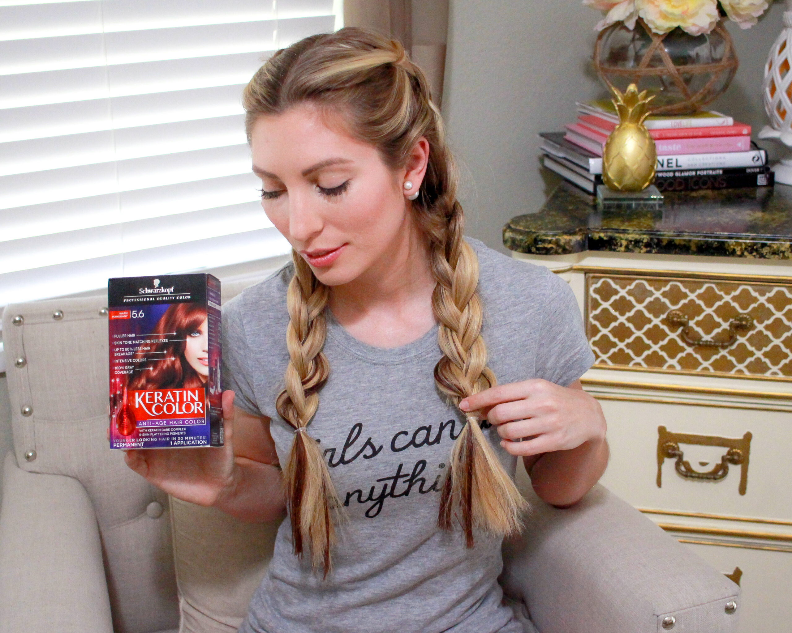 DOUBLE DUTCH BRAIDS USING EXTENSIONS - The Fashionable Accountant