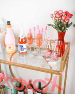 GALENTINE'S BAR CART AND CHAMPAGNE COCKTAIL