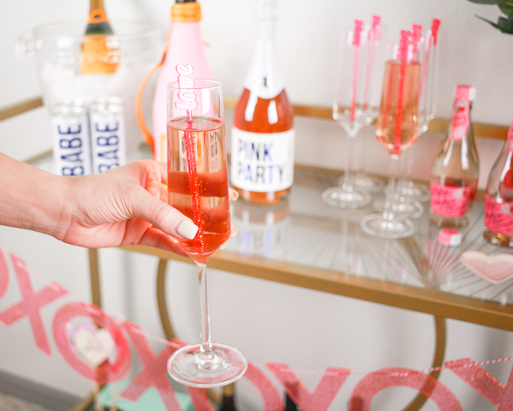 GALENTINE'S BAR CART AND CHAMPAGNE COCKTAIL