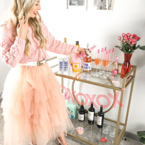 GALENTINE'S BAR CART AND CHAMPAGNE COCKTAIL