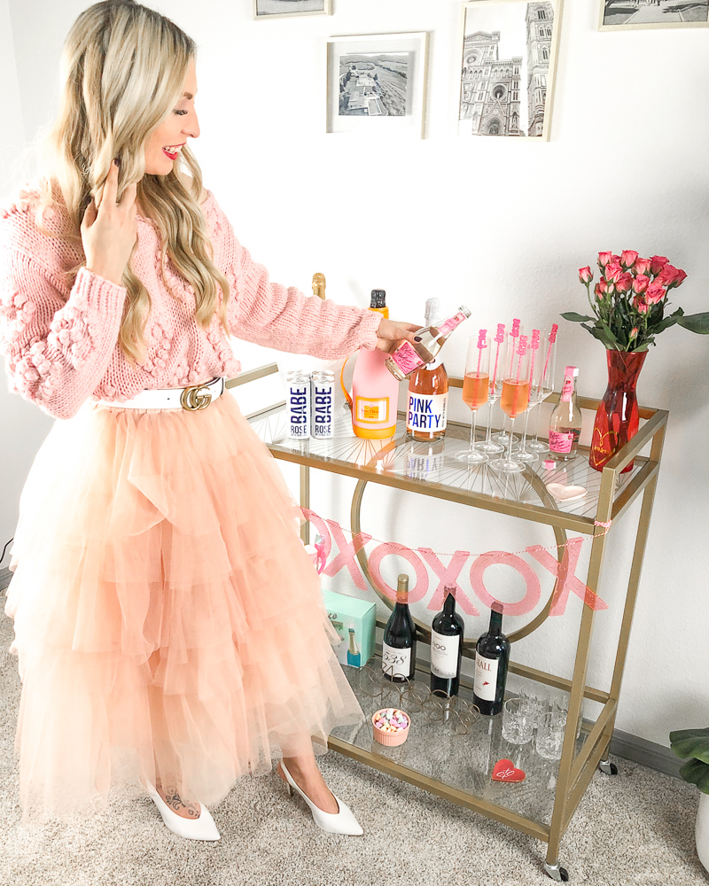 GALENTINE'S BAR CART AND CHAMPAGNE COCKTAIL