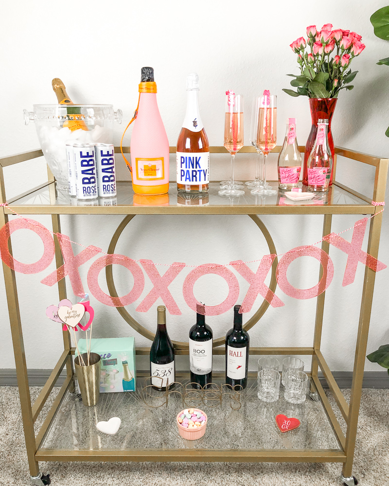 GALENTINE'S BAR CART AND CHAMPAGNE COCKTAIL