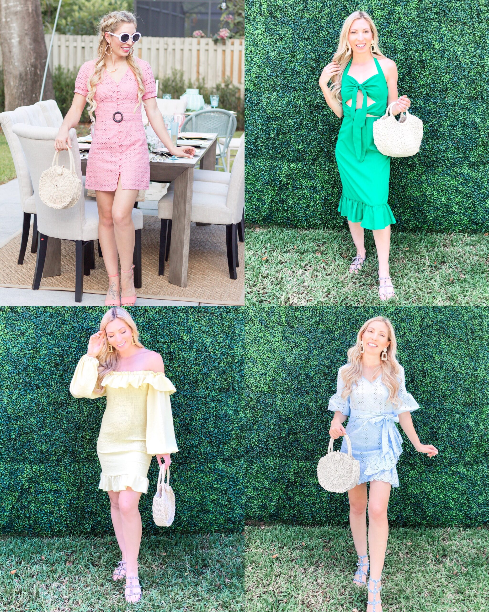 4 SHEIN SPRING DRESSES