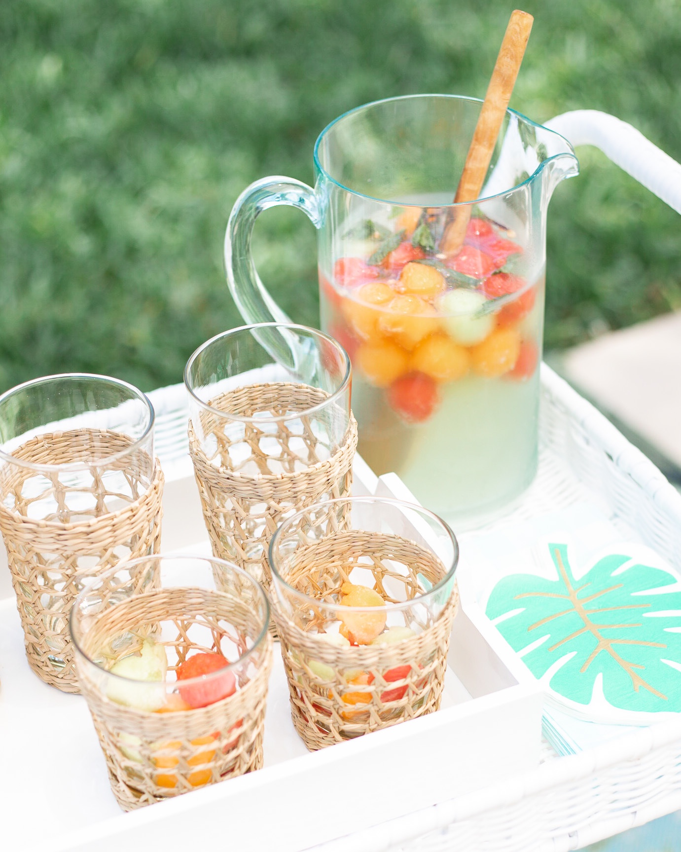 LIMONCELLO PROSECCO SANGRIA WITH MELON