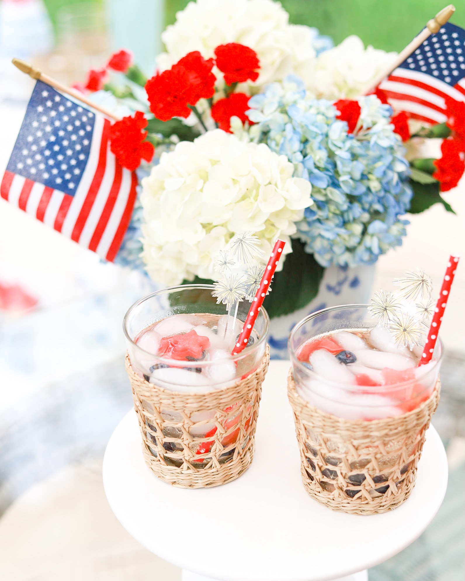 RED, WHITE, AND BLUE WINE SPRITZER
