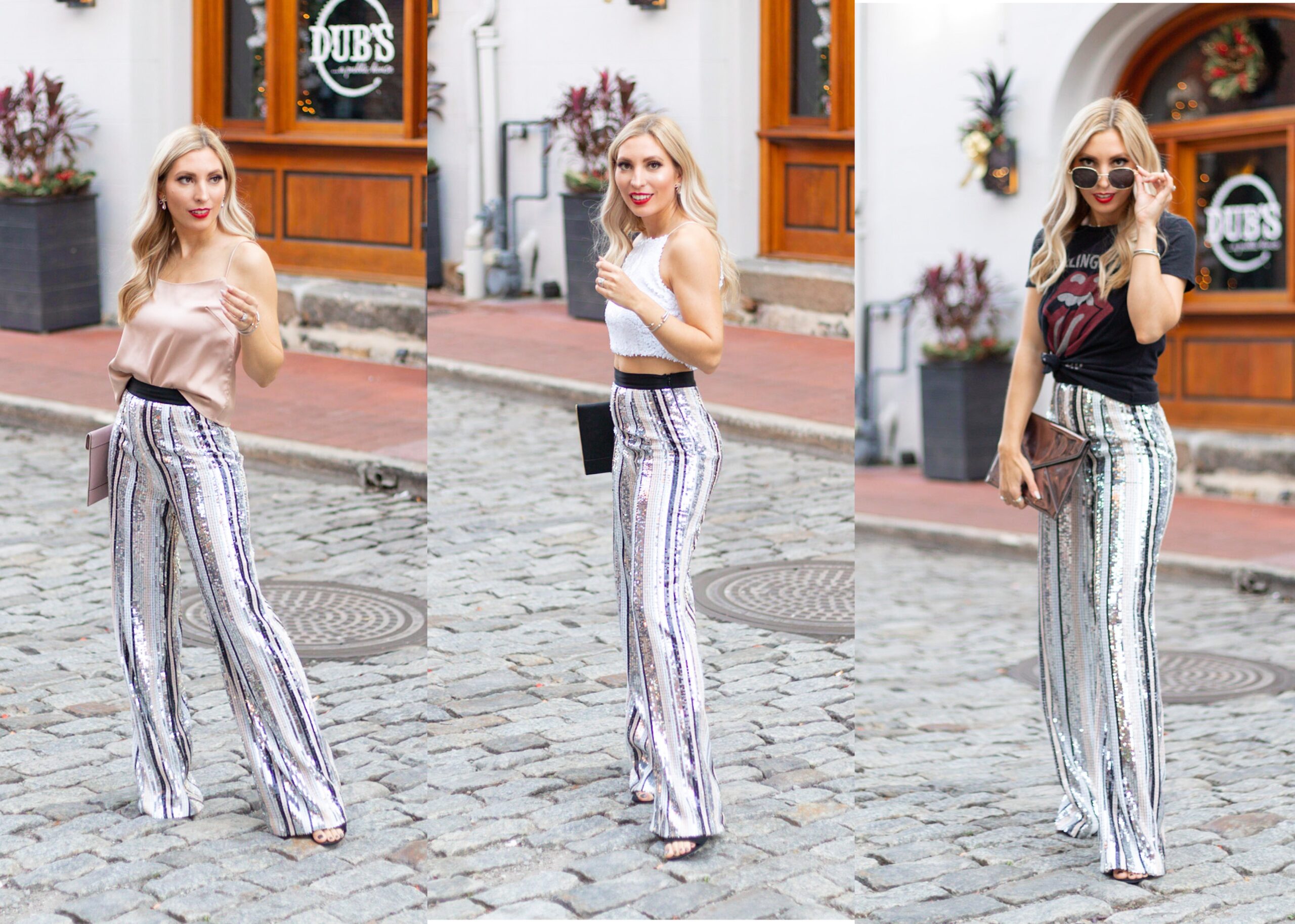 3 WAYS TO STYLE SEQUIN PANTS NEW YEAR'S EVE