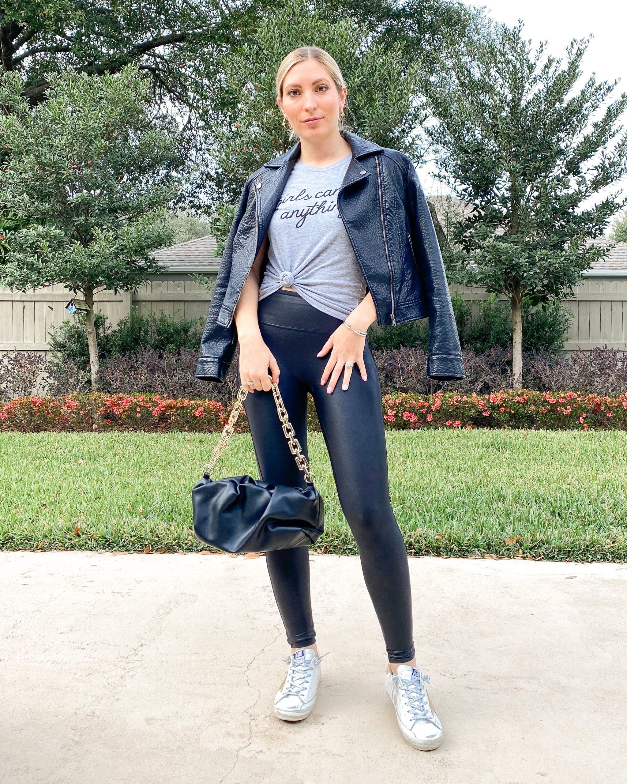 EDGY CASUAL LEATHER LEGGINGS